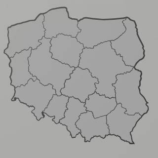 Poland map wallpaper