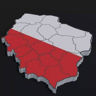 Poland map wallpaper