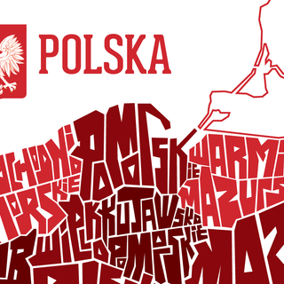 Poland map wallpaper