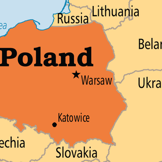 Poland map wallpaper