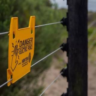 Electric fence wallpaper