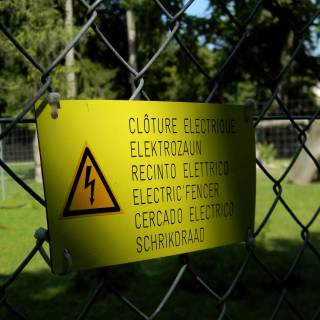 Electric fence wallpaper