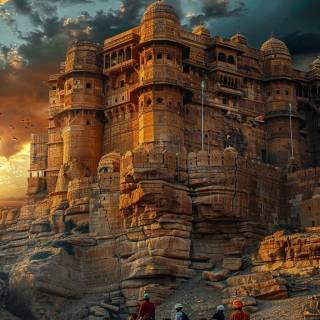 Indian castle wallpaper