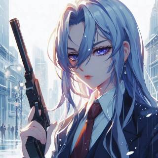 Mafia anime girl wallpaper