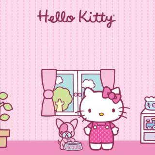 Hello Kitty collage laptop wallpaper