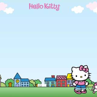 Hello Kitty collage laptop wallpaper