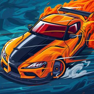 Toyota Supra laptop wallpaper