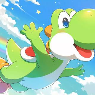 Cute Yoshi wallpaper