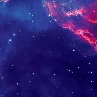 Galaxy and clouds wallpaper