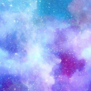 Galaxy and clouds wallpaper