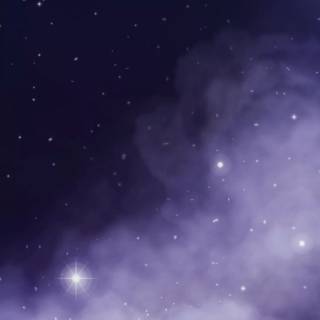 Galaxy and clouds wallpaper