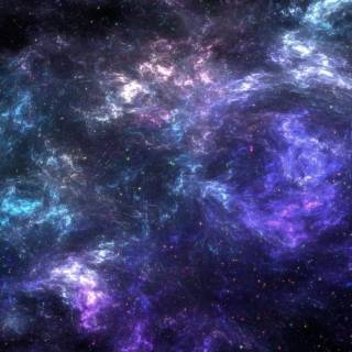 Galaxy and clouds wallpaper