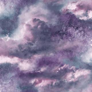 Galaxy and clouds wallpaper