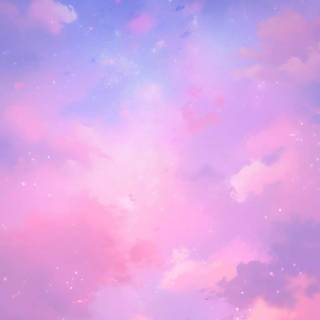 Galaxy and clouds wallpaper
