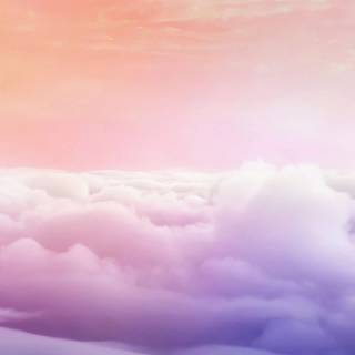 Galaxy and clouds wallpaper