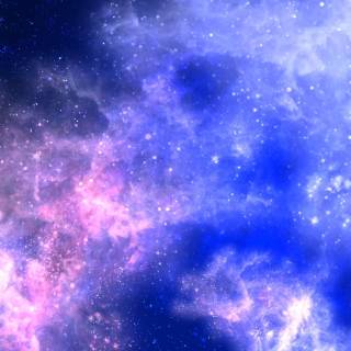Galaxy and clouds wallpaper