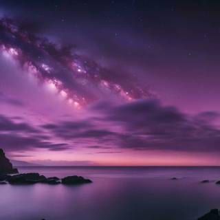 Lavender sky wallpaper