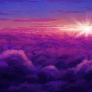 Lavender sky wallpaper
