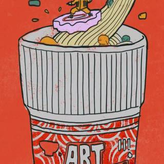 Cup noodles wallpaper