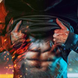 Abdominal muscle wallpaper