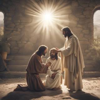 Jesus healing wallpaper