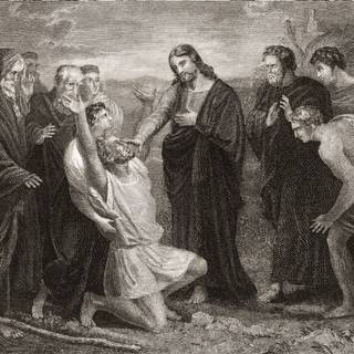 Jesus healing wallpaper