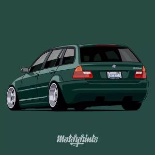 BMW E46 touring wallpaper