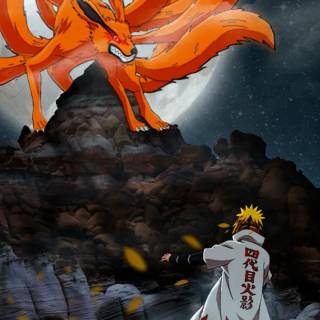Minato vs Madara wallpaper