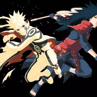 Minato vs Madara wallpaper