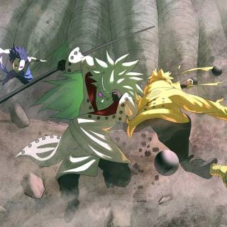 Minato vs Madara wallpaper