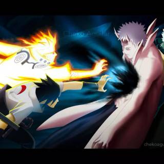 Minato vs Madara wallpaper