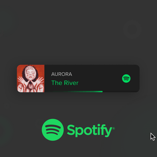 Spotify player wallpaper