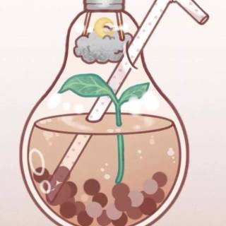 Preppy boba wallpaper