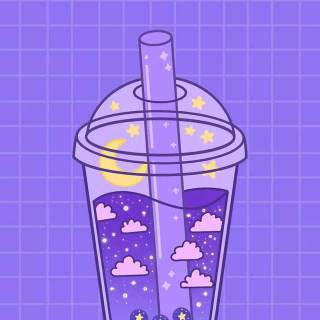 Preppy boba wallpaper