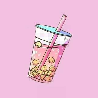 Preppy boba wallpaper