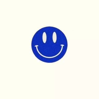 Preppy Smiley face blue wallpaper