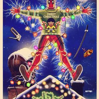 Marvel and DC Christmas wallpaper