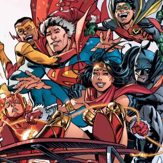 Marvel and DC Christmas wallpaper