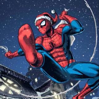 Marvel and DC Christmas wallpaper