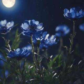 Elegant blue wallpaper