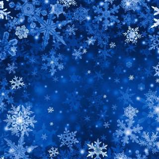 Blue snowflakes wallpaper