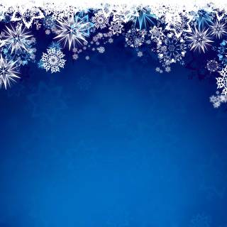 Blue snowflakes wallpaper