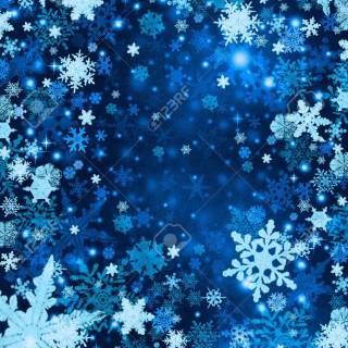 Blue snowflakes wallpaper