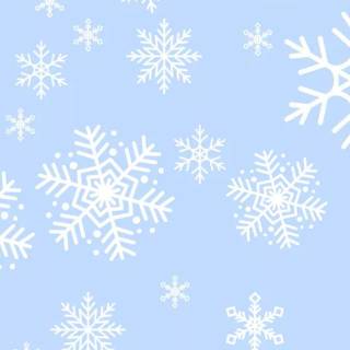 Blue snowflakes wallpaper