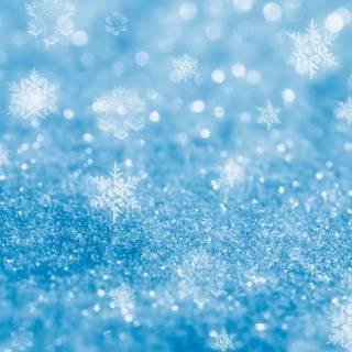 Blue snowflakes wallpaper