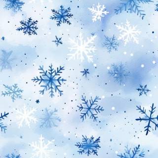 Blue snowflakes wallpaper