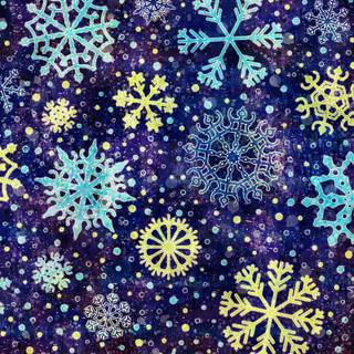Blue snowflakes wallpaper
