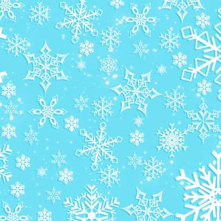 Blue snowflakes wallpaper