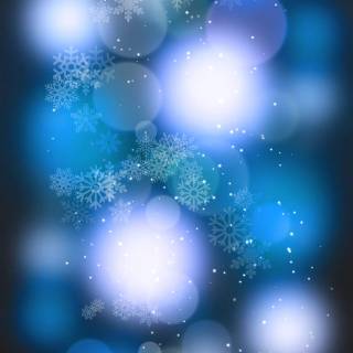 Blue snowflakes wallpaper