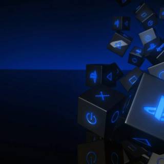 Playstation console wallpaper